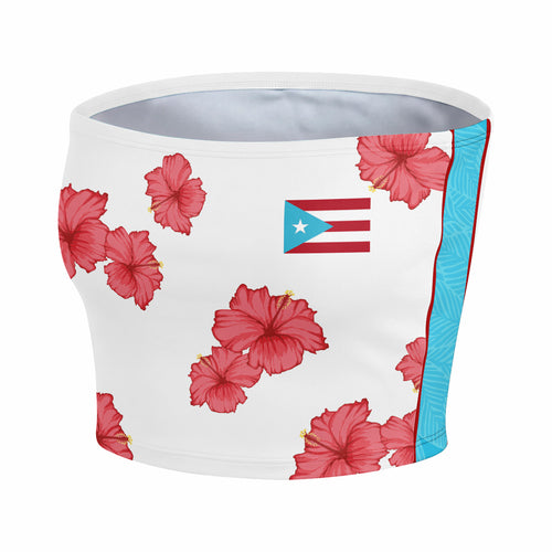 Puerto Rico Heritage Floral Women's Tube Top