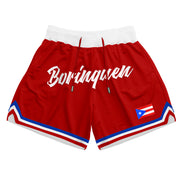 Puerto Rico 'Borinquen' Red Basketball Shorts