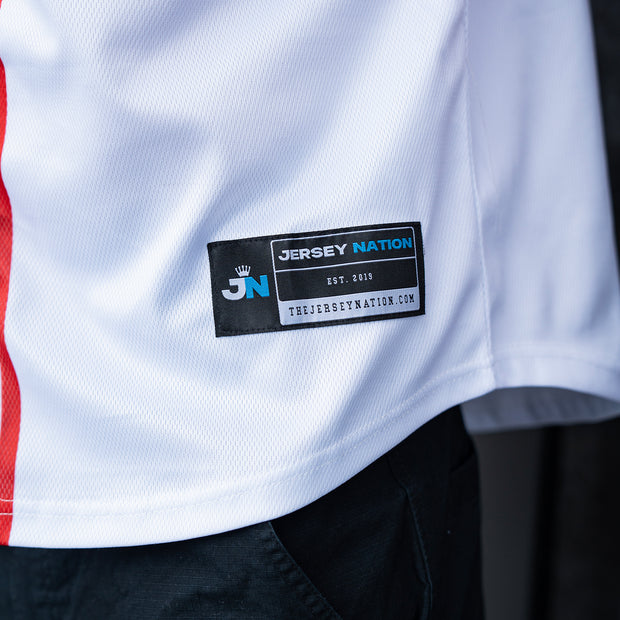 Puerto Rico Azul Celeste Borikén Heritage Custom Baseball Jersey Closeups Stitched