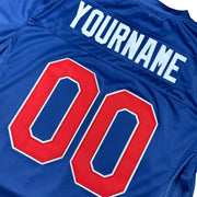 Puerto Rico Borinquen Heritage Navy Blue  Custom American Football Jersey Embroidered Back Customized Your Name and Number