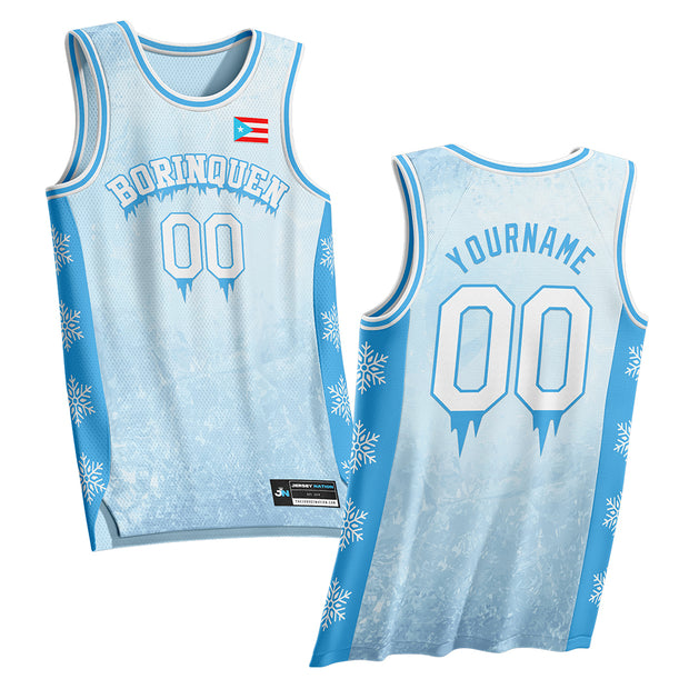 Puerto Rico Christmas Custom Basketball Jersey
