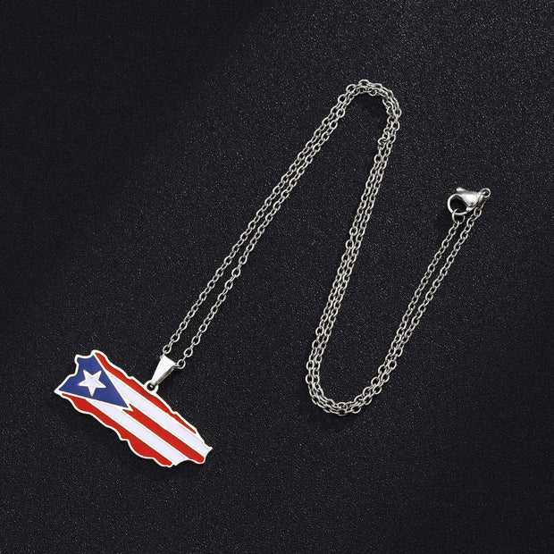 Puerto Rico Heritage Chain Necklace