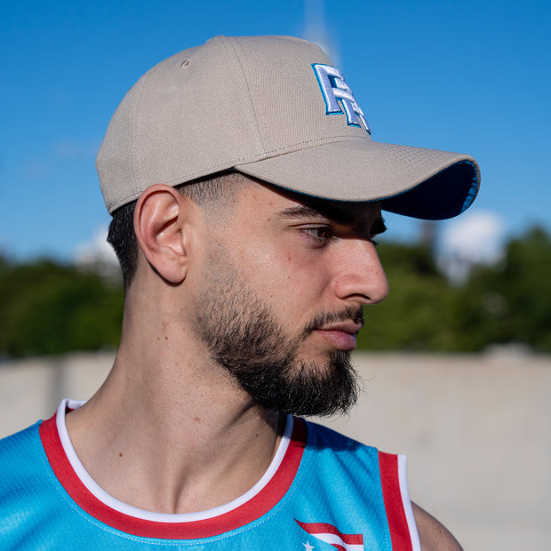 Puerto Rico Heritage Cream Snapback Cap Back Side Model