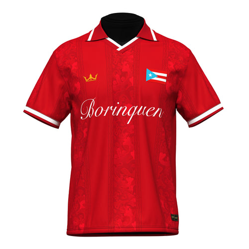 Puerto Rico Heritage Retro Custom Red Football Jersey
