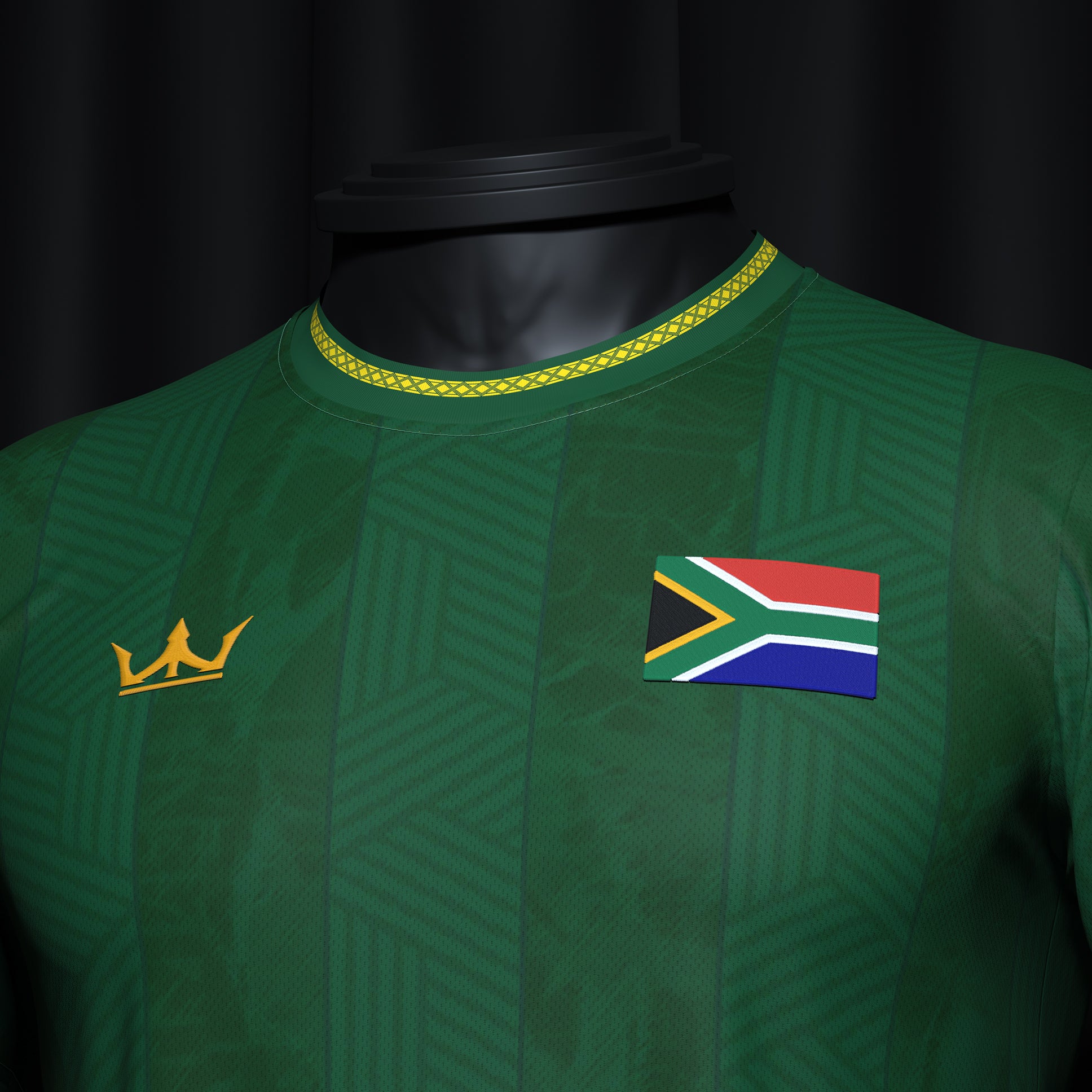 South Africa Heritage Custom Football Jersey Green Soccer World Shirt