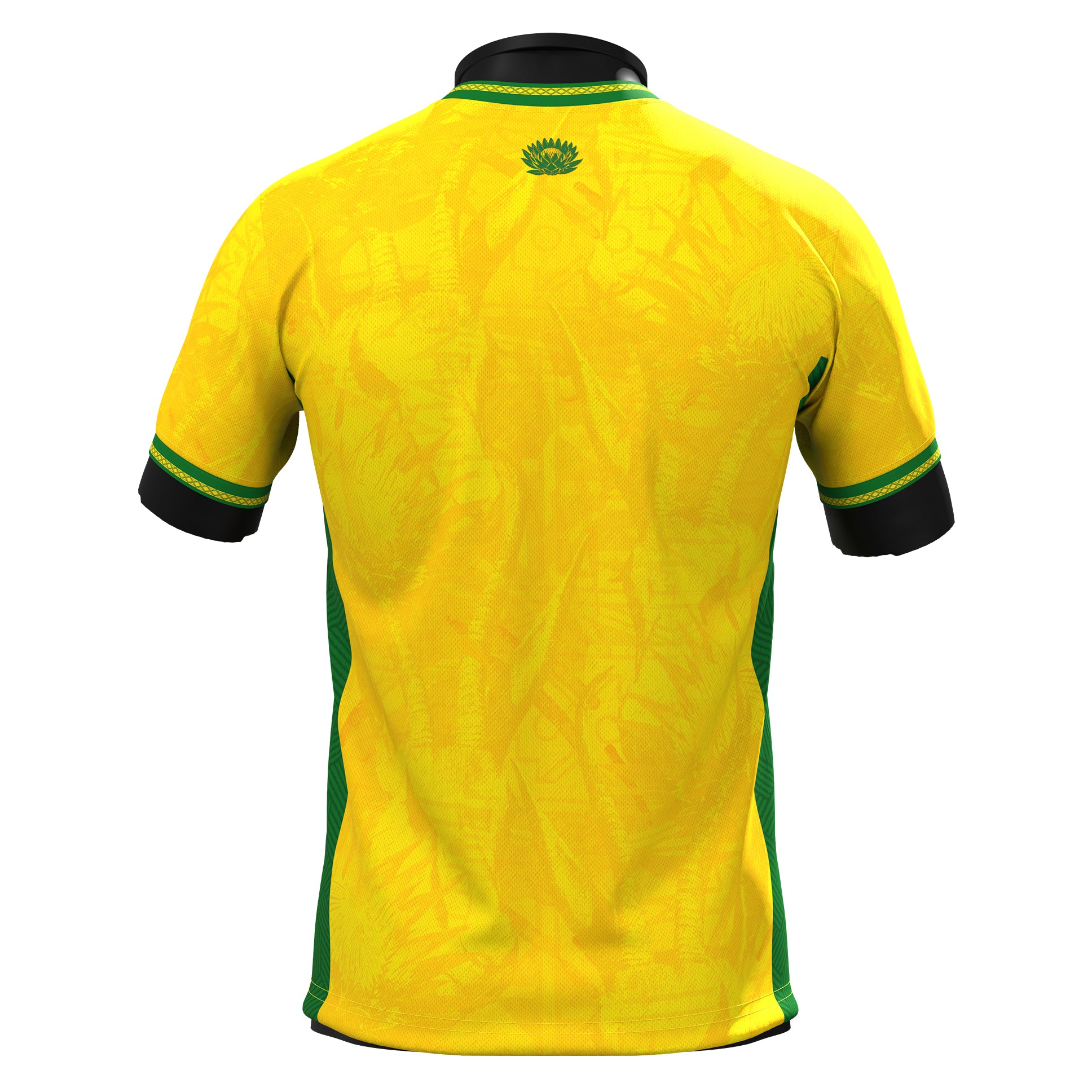 South Africa Heritage Custom Football Jersey Yellow Soccer World Shirt