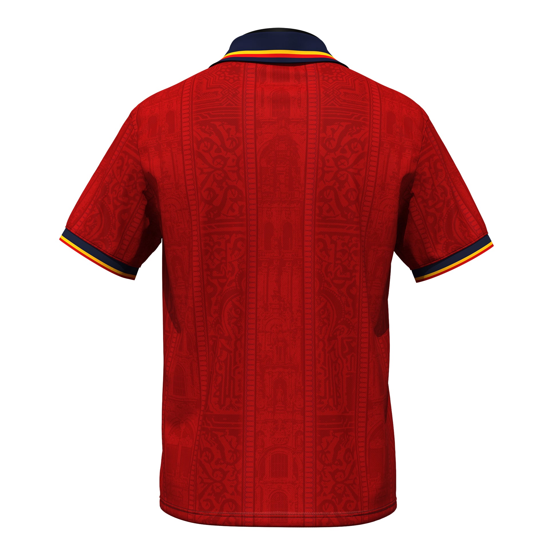 Spain Heritage Retro Custom Football Jersey Back