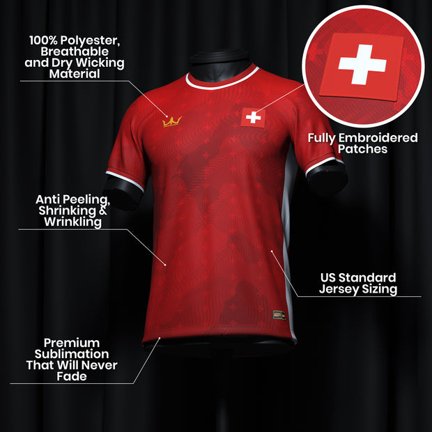 Switzerland Heritage Custom Football Jersey