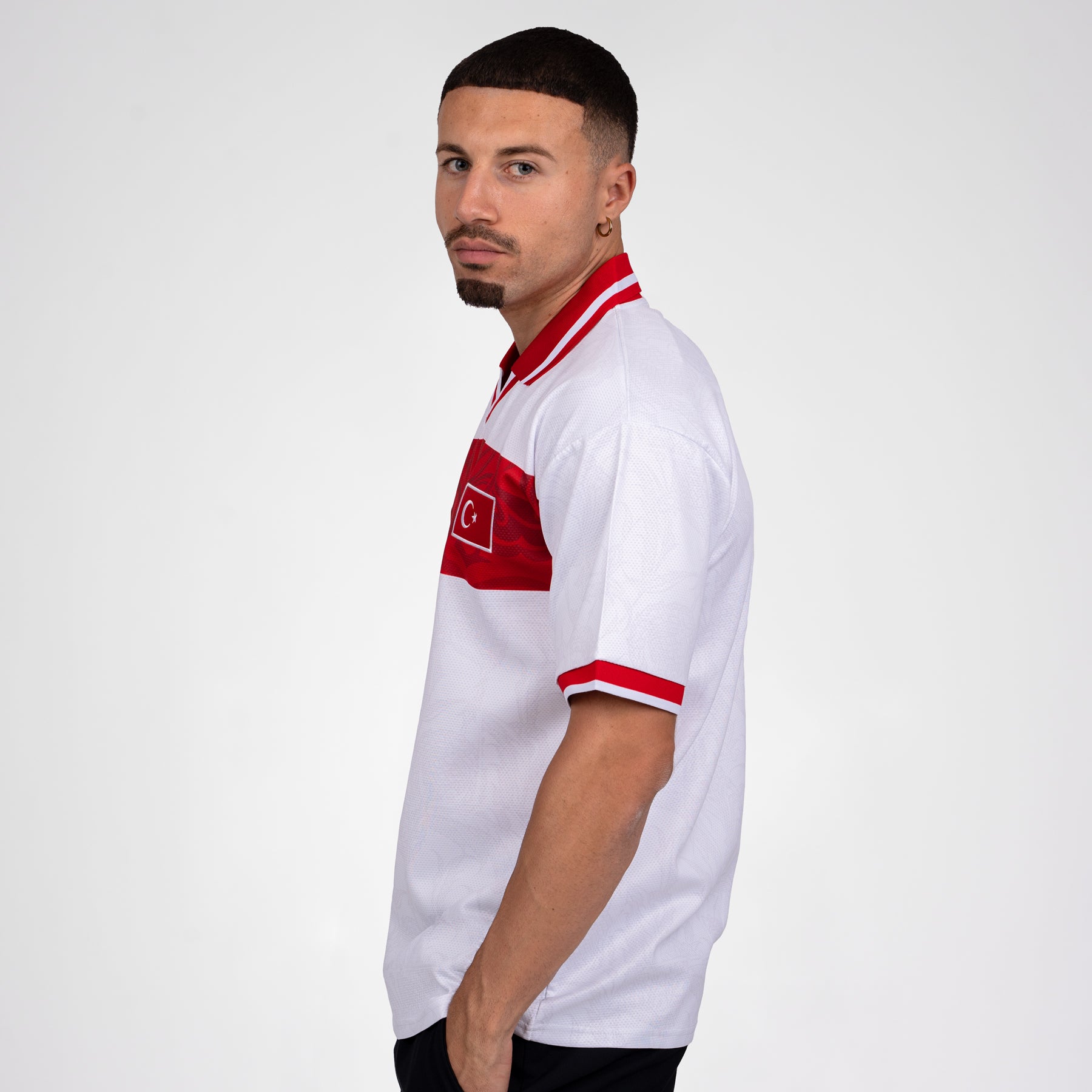 Turkiye Heritage Retro Custom Football Jersey World Shirt Sleeves