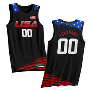 USA Heritage Custom Black Basketball Jersey